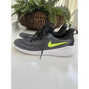 Size 10.5 Nike Renew Rival Anthracite Gray Volt Green Nike Shoe ￼AA7400–007 FLAW